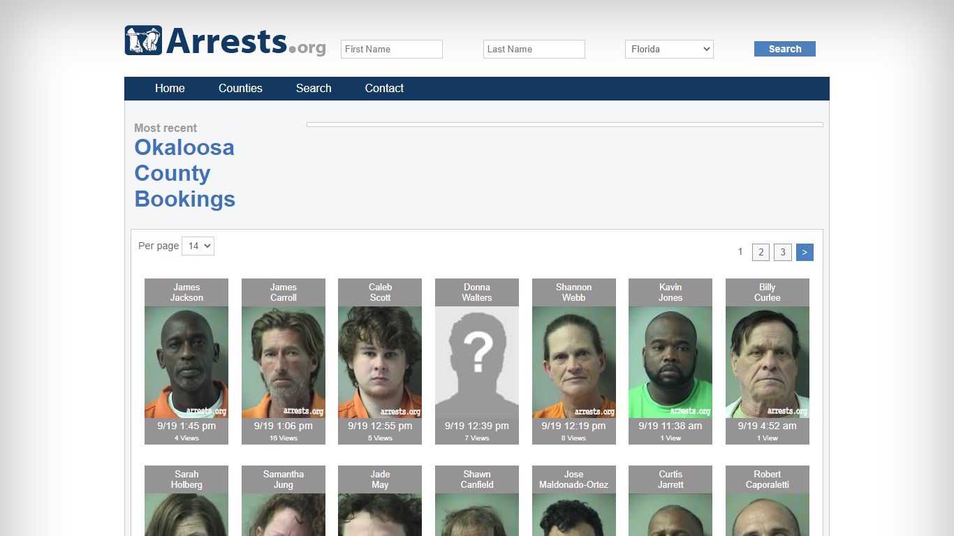 Okaloosa County Arrests and Inmate Search